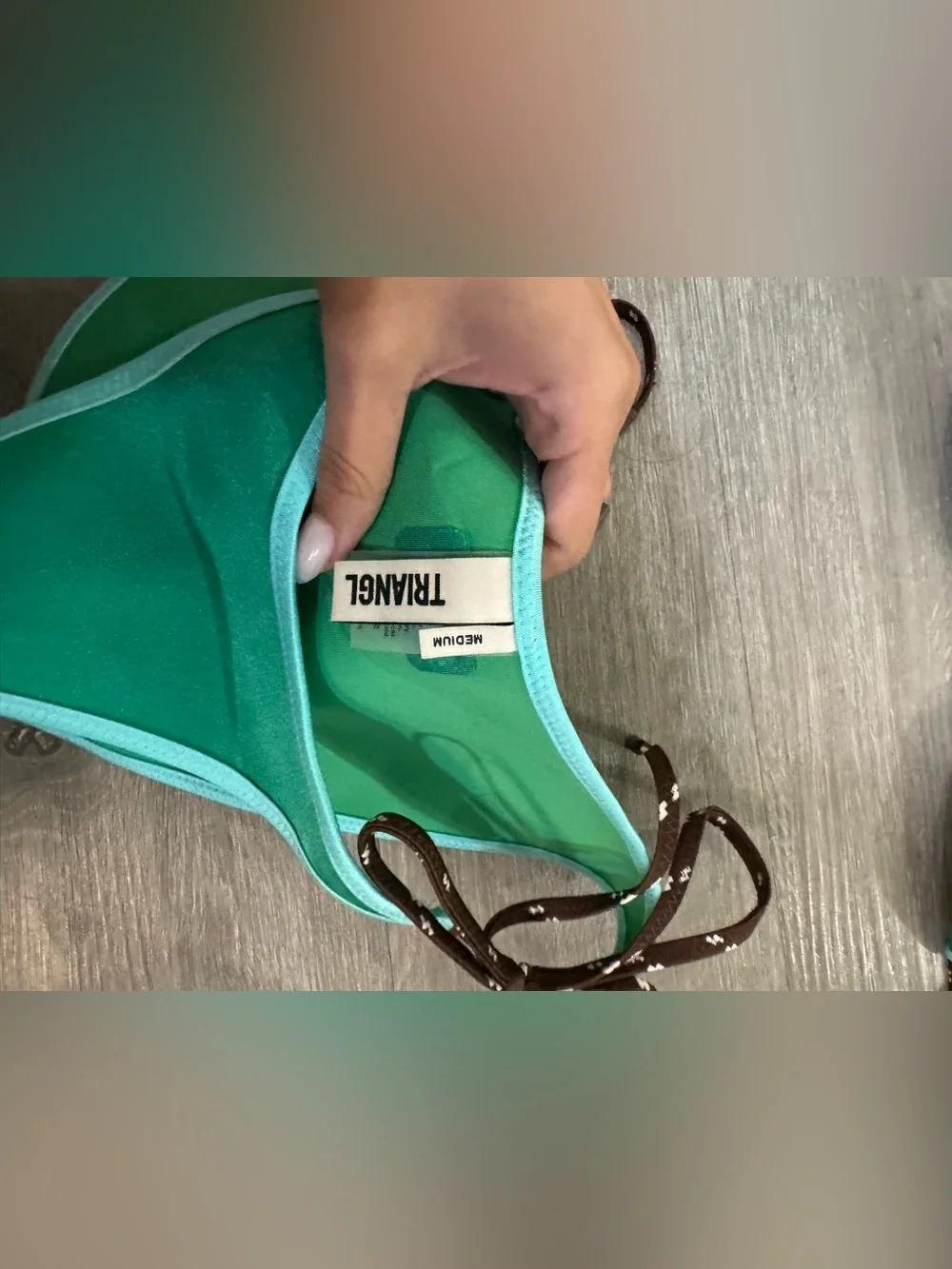 Triangl Bikini Green Jade Neoprene Set